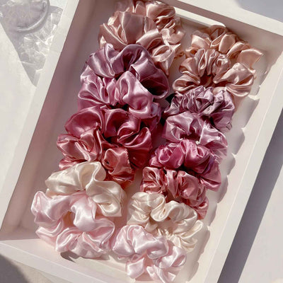 Petal Satin Hair Tie Set